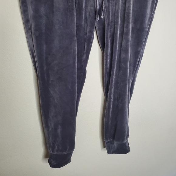 House Of Harlow 1960 x Nicole Richie Y2K Gray Velour Velvet Jogger Sweatpants - Picture 6 of 8